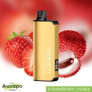 Alibarbar Ingot 9000 disposable vape strawberry lychee flavor for adult users
